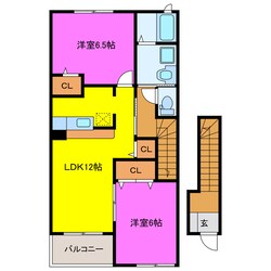 プラシードⅠの物件間取画像